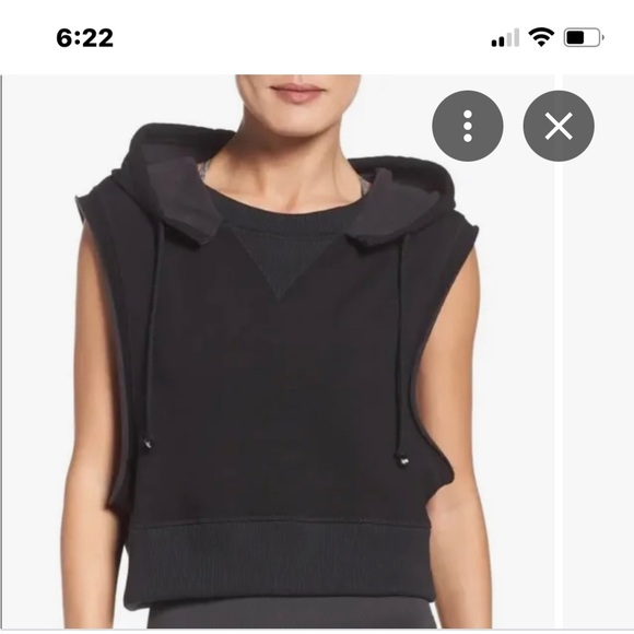 Freepeople movement black sleeveless hoodie SZ S - Picture 1 of 12